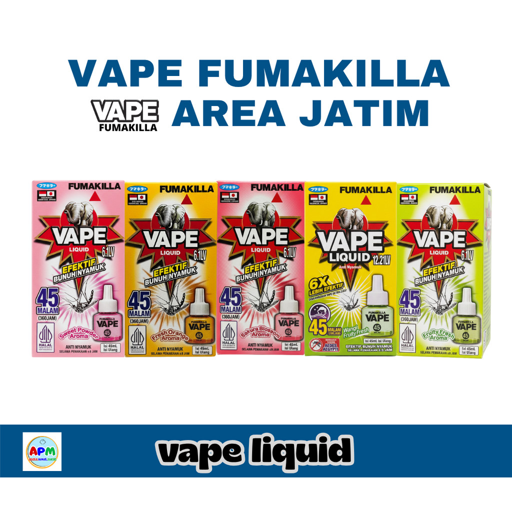 [ Paket Hemat 3 Pcs ] VAPE Fumakila Liquid Ultra Elektrik Refill 45 Malam Obat Nyamuk Elektrik 45ml 