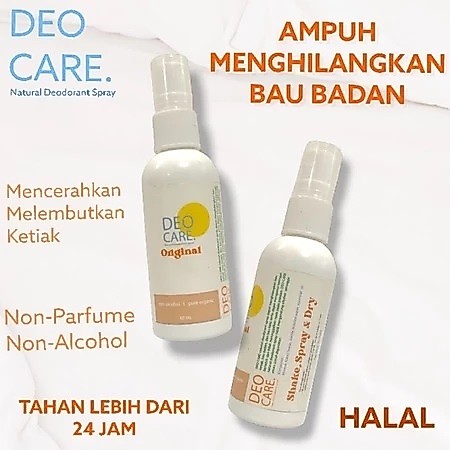 DEODORANT SPRAY TAWAS DEOCARE WHITENING PENGHILANG BAU BADAN