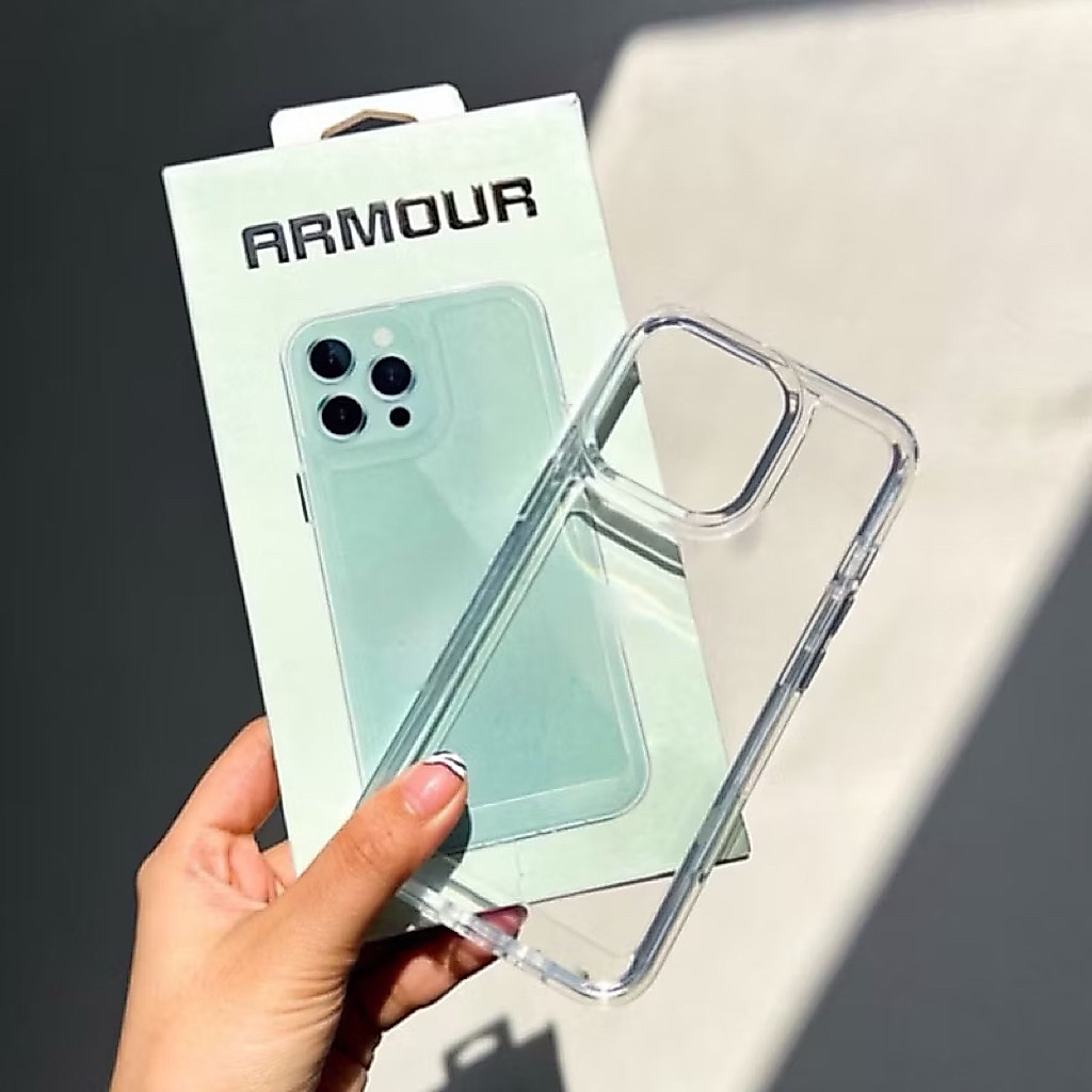[ WITH BOX ] ARMOUR CASE CLEAR CASE FOR IPHONE CASE