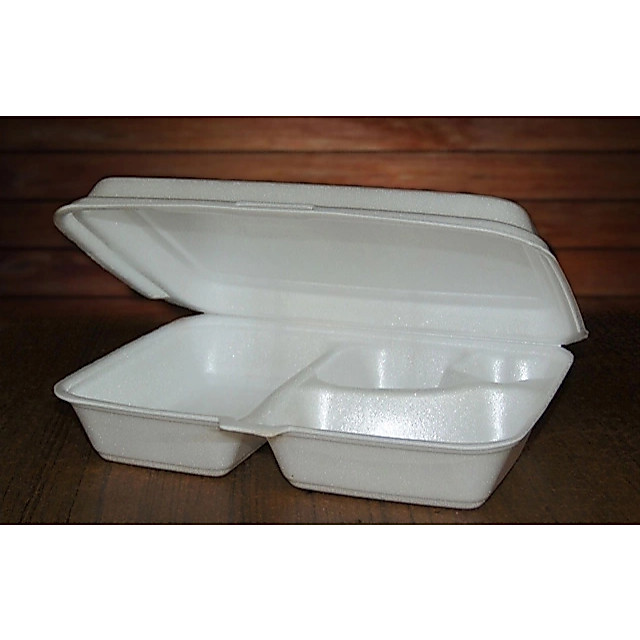 [10 pcs]  Styrofoam Lunch Box 4 Sekat || Kotak Makan Styrofoam Sekat 4