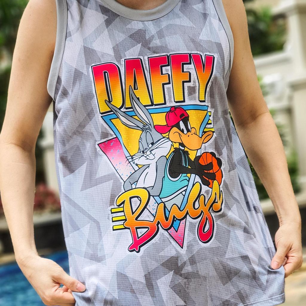 jersey basket space jam looney tunes daffy bugs pakaian olahraga