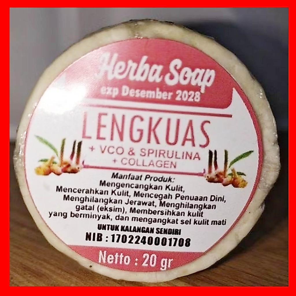 Sabun Panu Herbal Lengkuas 20gr - Sabun Lengkuas
