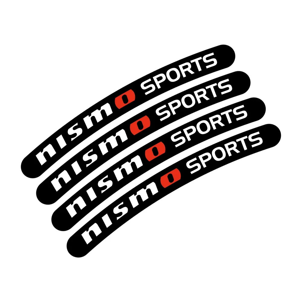 Stiker Pelek Roda Mobil Untuk Nissan Nismo Qashqai J10 J11 Juke Micra Leaf Sentra Patrol Y61 Note Ti