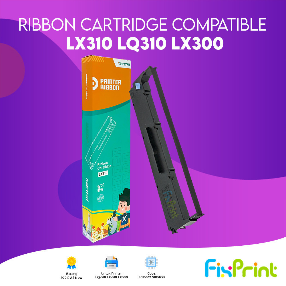 FixPrint Ribbon Xantri LX310 LX300 | Refill Pita Xantri Long Life EP LX300, Refill Pita Xantri EP LX