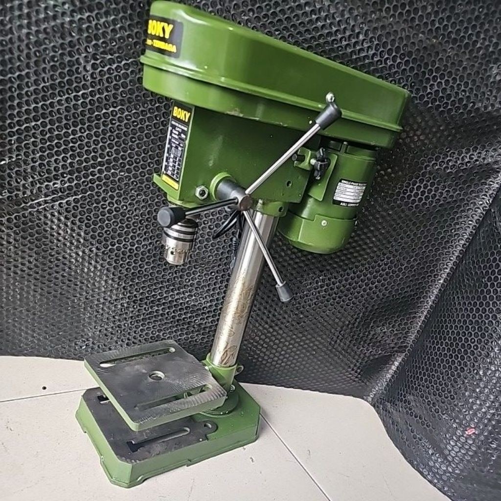 Mesin Bor Duduk 13mm Bench Drill Dinamo Tembaga Mantap