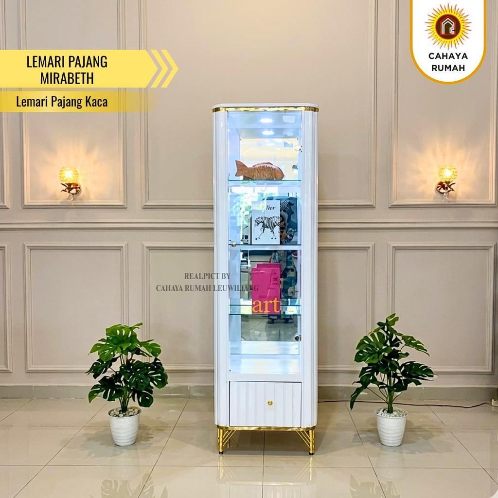 Cahaya Rumah Leuwiliang - Lemari Cristal Mirabeth/Lemari Pajang Kaca/Lemari Kaca Crystal | Produk Cu