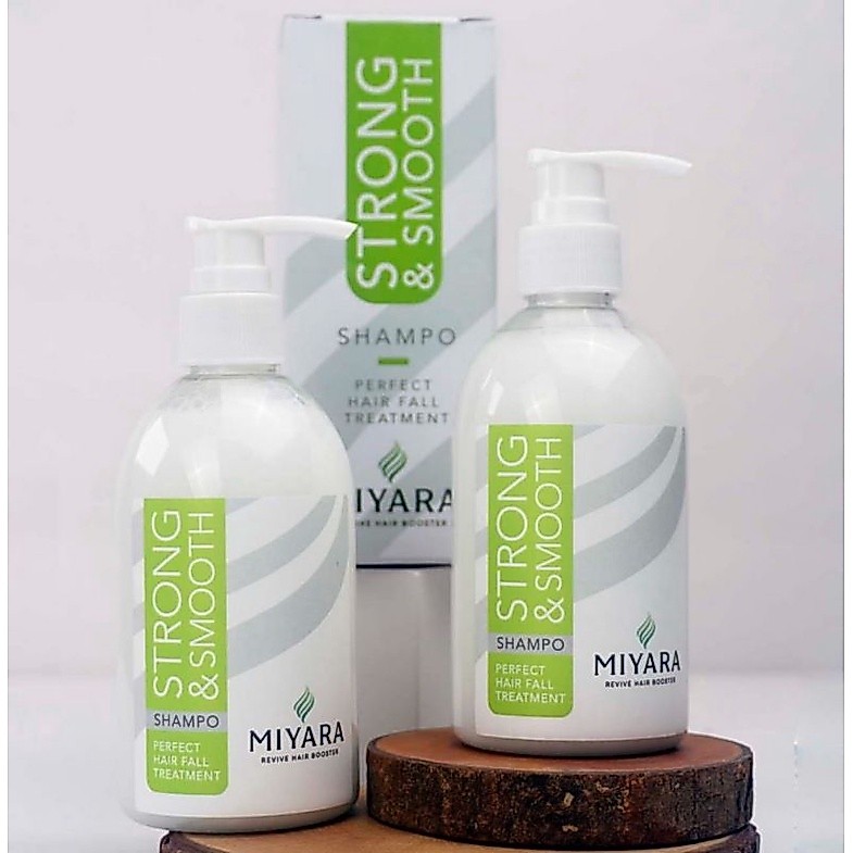 MIYARA STRONG & SMOOTH SHAMPOO ORIGINAL PERAWATAN RAMBUT RONTOK