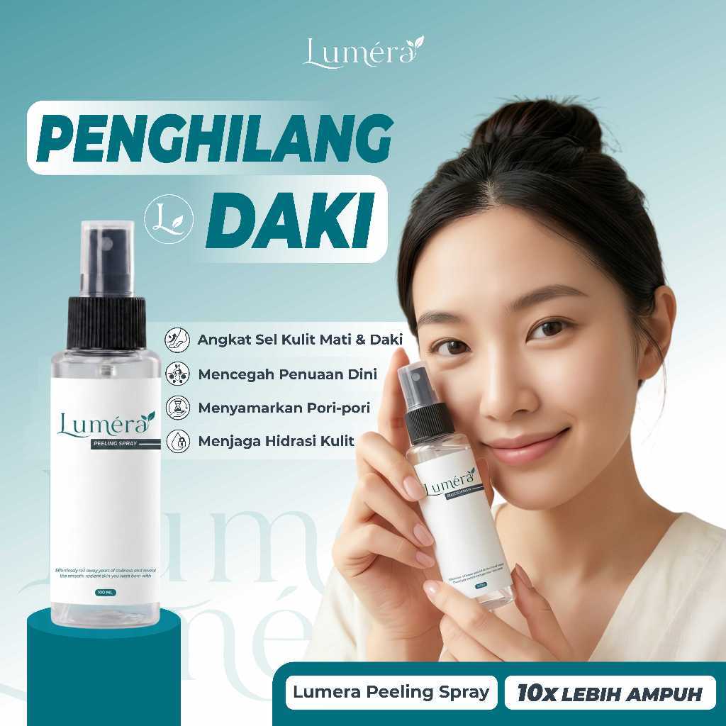 Lumera Peeling Spray Perontok Daki & Kulit Mati - Penghilang Daki Pemutih Leher dan Selangkangan