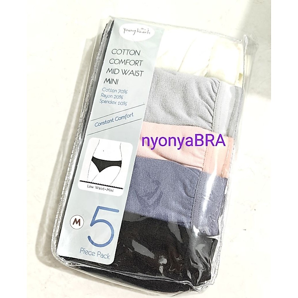 Young hearts panty pack isi 5 pcs ,M, Y20-834