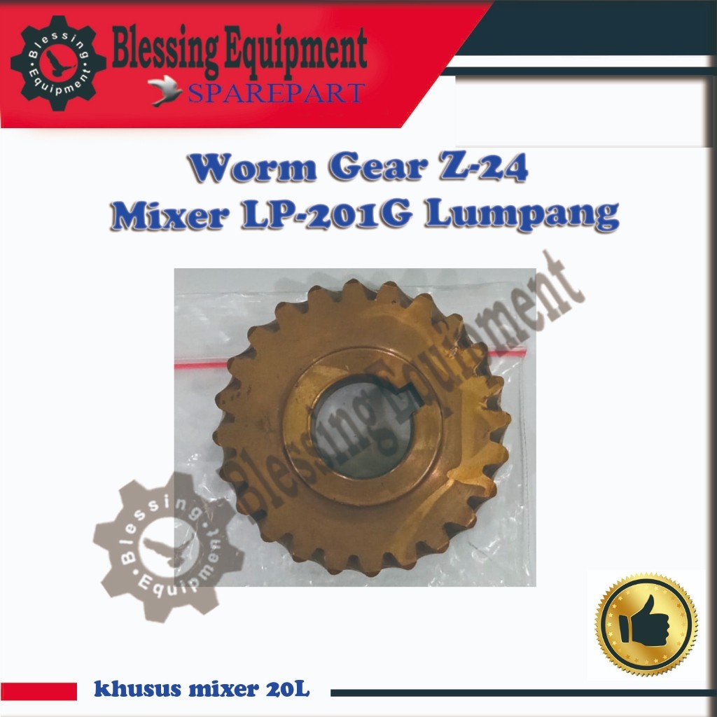 LP-201G Sparepart Worm Gear / Yellow gear Z-24 Mixer Lungpang     Berkualitas