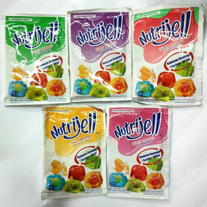 Nutrijell rasa buah kemasan ekonomis kecil | per sachet - Jambu Biji