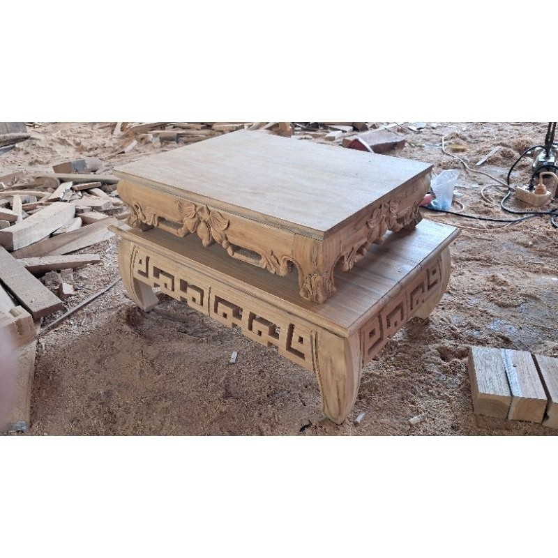 meja bonsai ukir motif jambu mete kayu jati asli jepara meja bonsai murah meja bonsai kayu jati meja