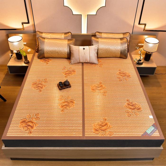 MUMPUNG PROMOHOME MAT DECORATION Tikar Bambu Lipat Serbaguna Hemat Tempat Desain Klasik Elegan Uk 12