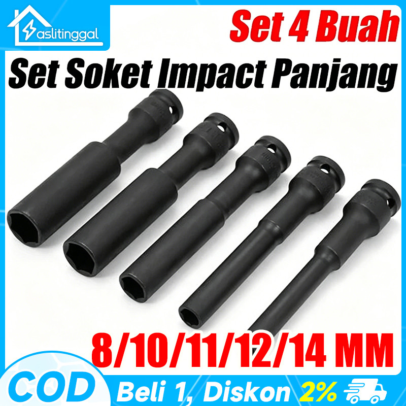 Kunci Shock 4 Panjang /Untuk Buka Baut Blok Box Cvt Motor Matickunci Shock Panjang Mata Shock Impact