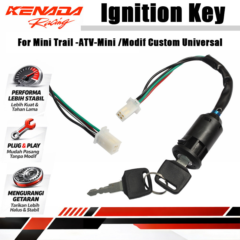 Universal Ignition Trail-Cross-Scooter Listrik/Key Mini Trail -ATV-Mini /Modif Custom Universal new
