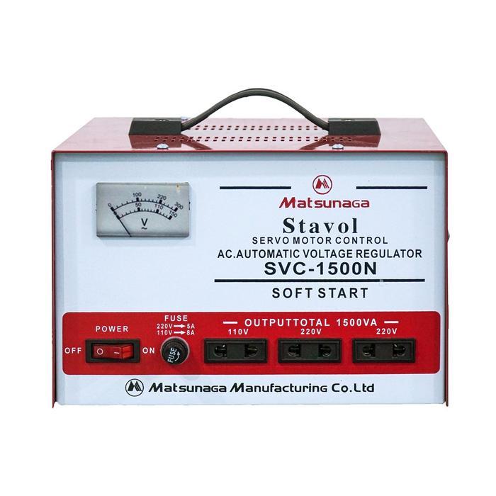 STAVOLT SVC 1500W MATSUNAGA / STABILIZER 1500VA MTS / STAVOL 1500 WATT - STAVOLT ANALOG Terlaris