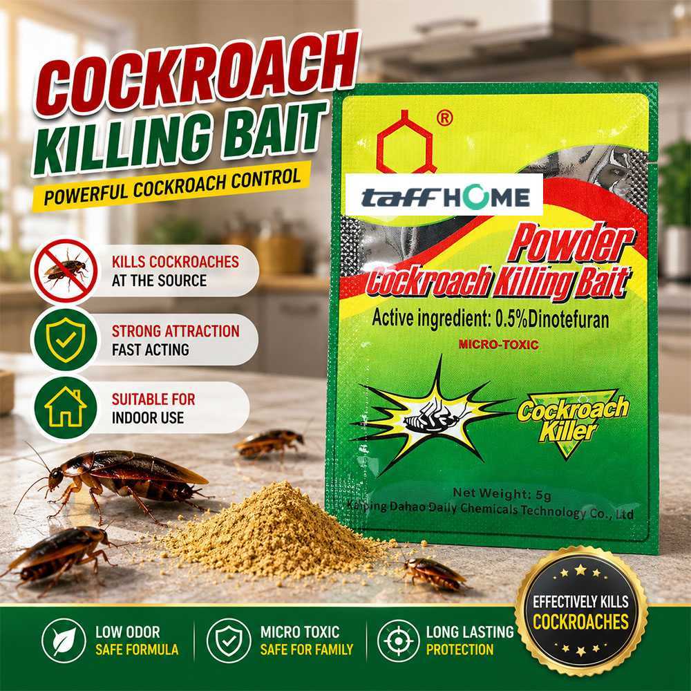 Prim  Racun Kecoa Pembasmi Ampuh Cockroach Killing Powder 5g 1 PCS  DHC5 Qualiti1 TaffHOME