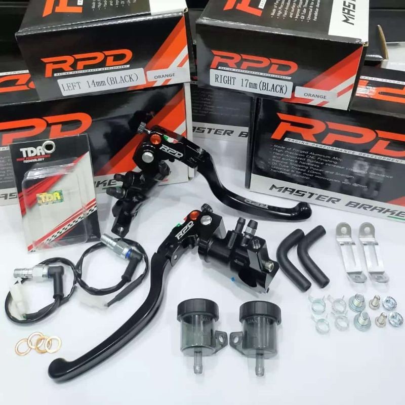 Master rem set RPD Master Cylinder y 17MM & 15MM (216) ADV/NMAX/AEROX/PCX/XMAX dengan Rem Saklar TDR