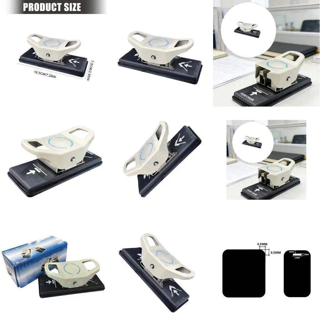 2 In 1 Manual Double Use Slot Flat Hole Puncher Corner Round With Puncher Corner