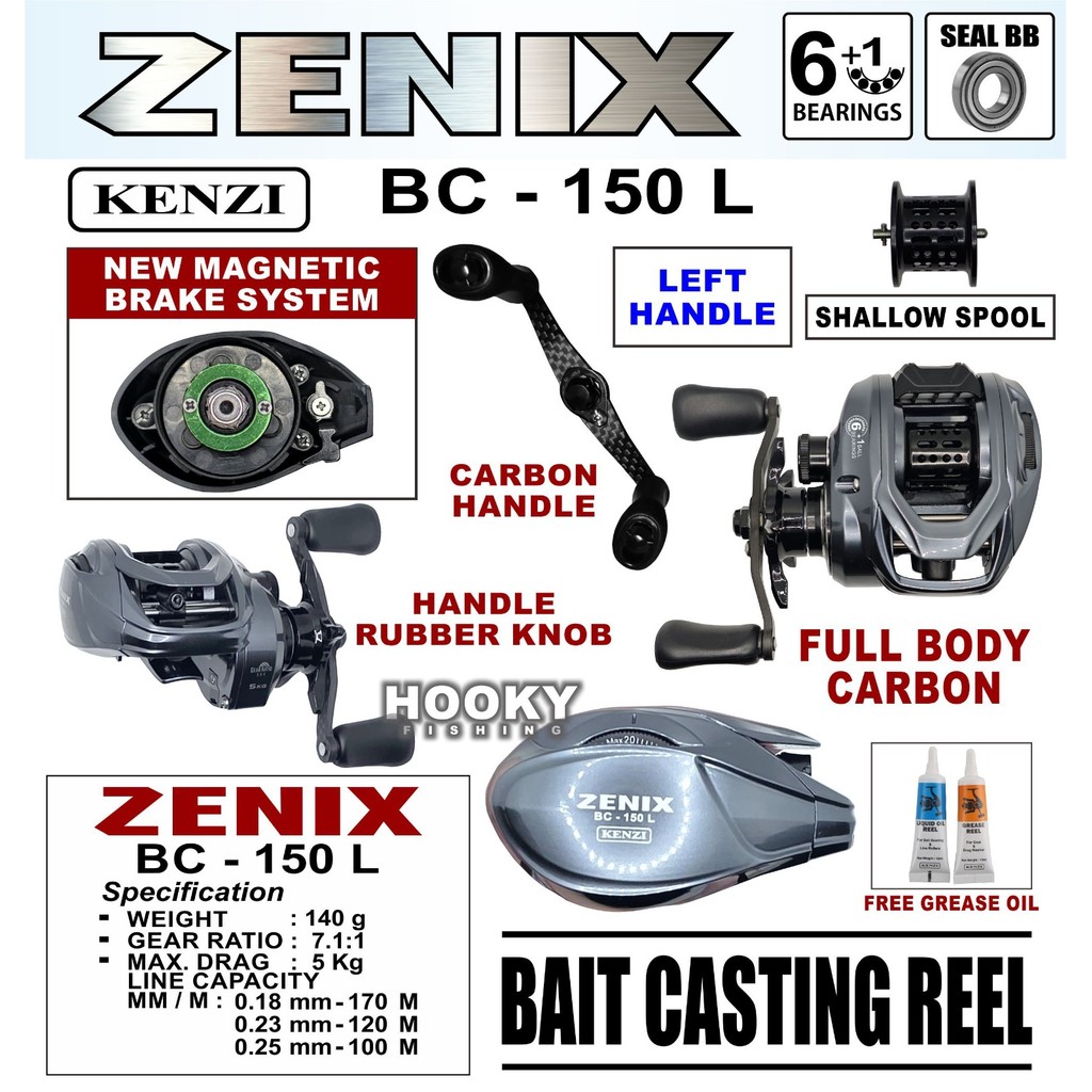 REEL KENZI ZENIX BC-150L 