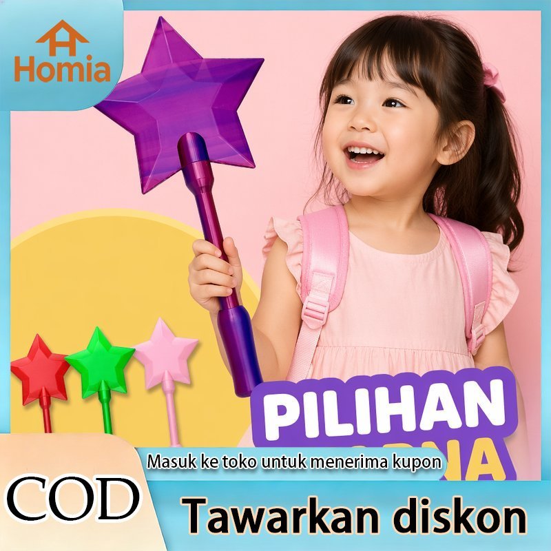 Tongkat Etoll Lucu Model Peri Hidden Card Kartu Debit Tap EDC Bahan PLA Ringan
