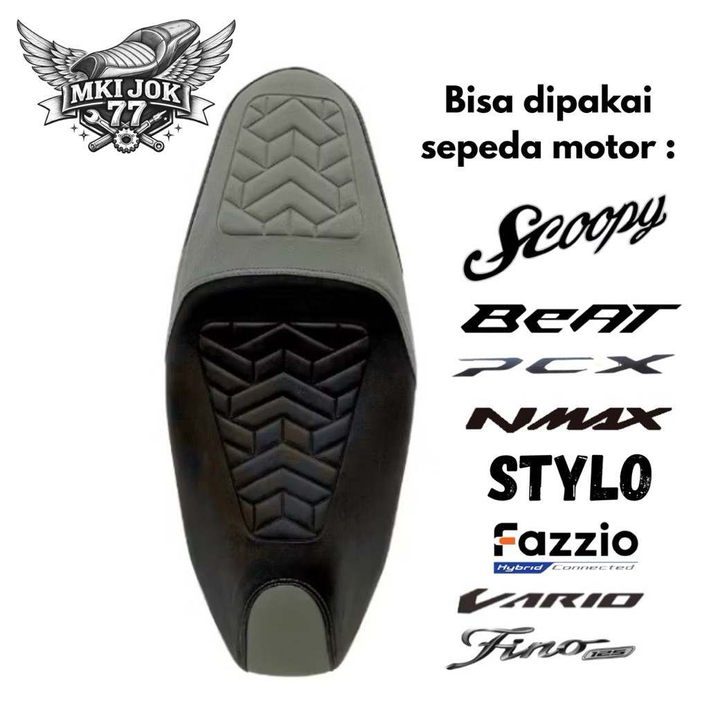 Cover Jok Motor Motif Webbing Waterproof Tebal Cover Jok Motor All Type Anti Selip Nyaman