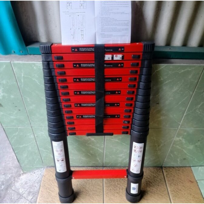 tangga telescopic single 6,2m / tangga alumunium telescopic