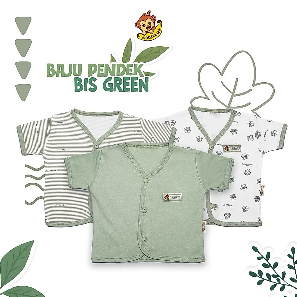 GORILLUX  Baju Pendek Bayi Bis