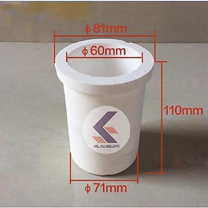 GRATIS ONGKIR - 2 kg Quartz Crucible Shield untuk 2 kg Graphite Crucible Melting Pot