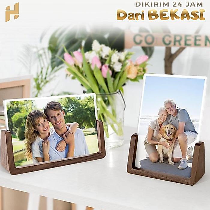 Tempat Menu Berdiri A4 Stand Menu Kayu Menu Display Stand Stand Menu Display