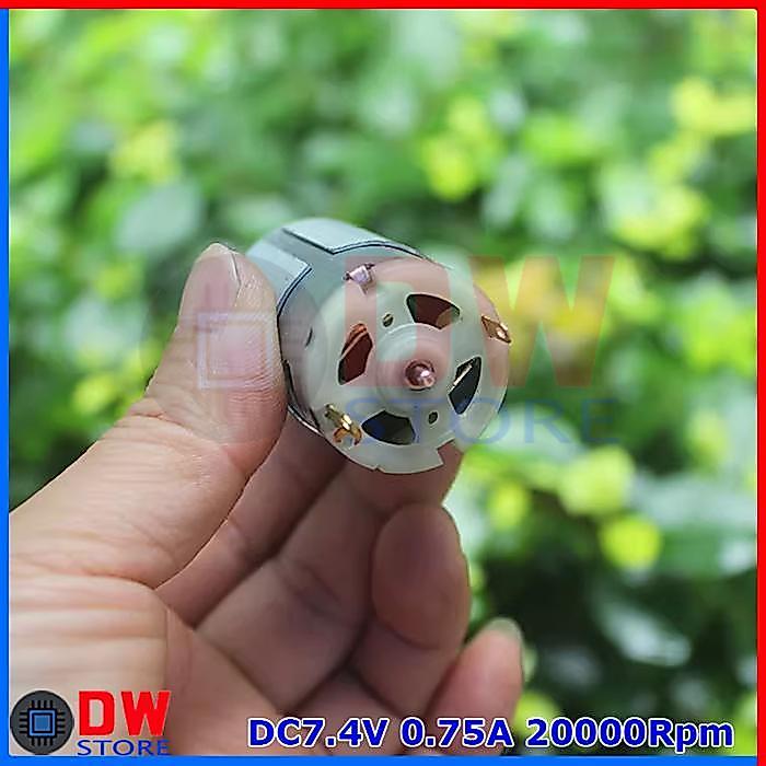 Dinamo DC Motor 390 RS-390 DC 7.4V Juicer Hand Portable Blender Chopper Cordless Mixer Tangan
