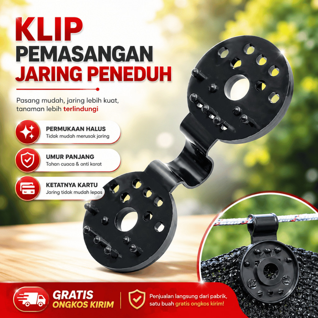 (Isi 50 PCS) Klip Jaring Paranet / Hook Paranet / Jepitan Jaring Paranet