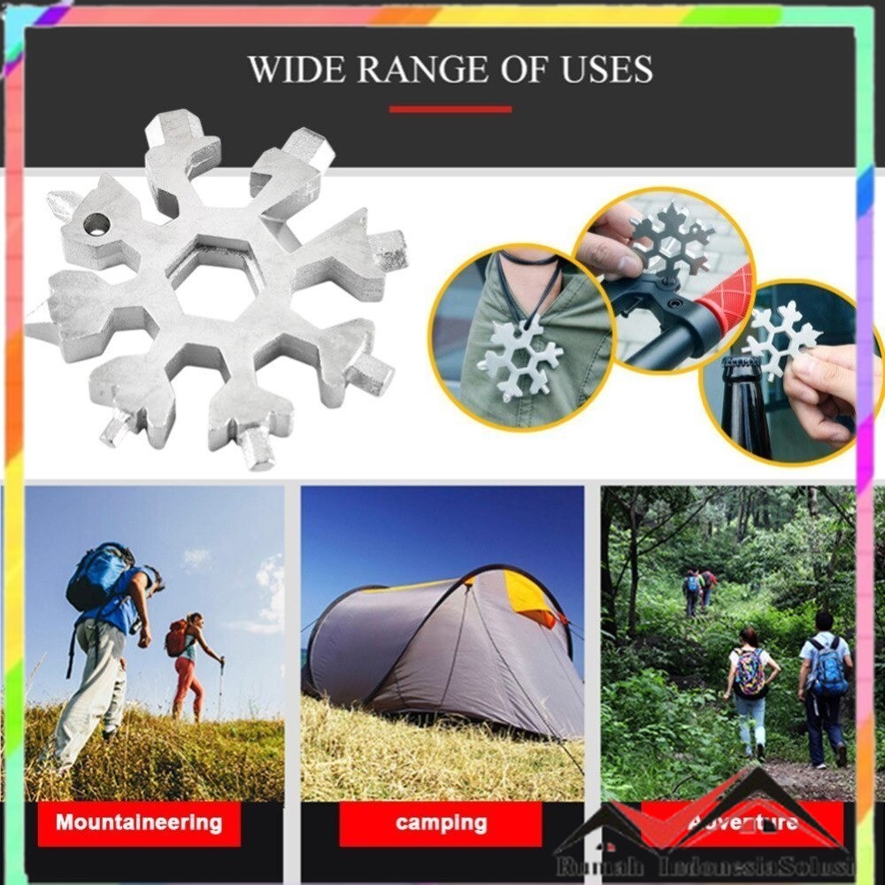 

- Lehuo Kunci Pas Portable 18in1 Sepeda Multitool Hex Wrench - SS181 -