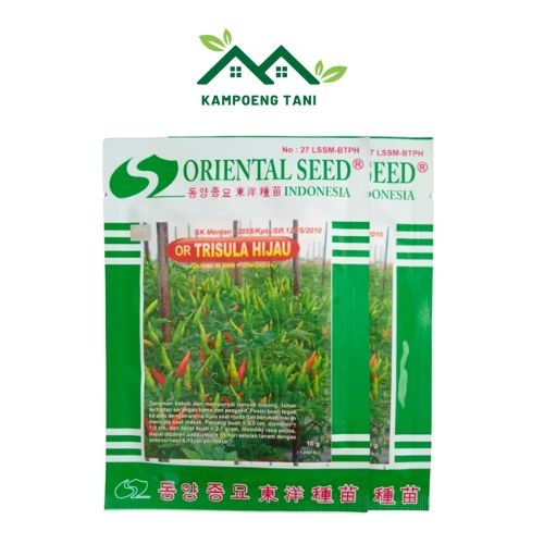 Bibit Cabe OR Trisula Hijau 10gr – Cabe Pedas Unggul Oriental Seed