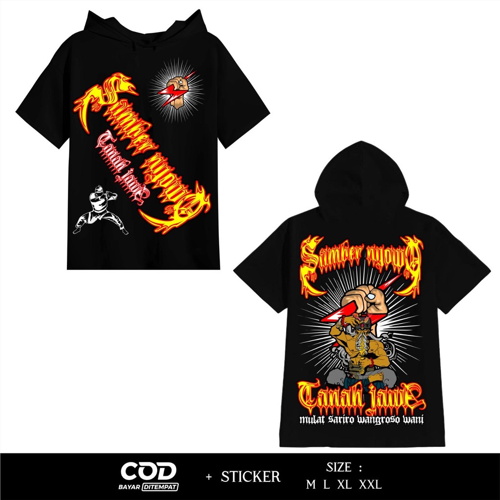 TS Hoodie Margaluyu Samber Nyowo Tanah Jawa Sablon DTF Desain Terbaru  By FOXCLOTH