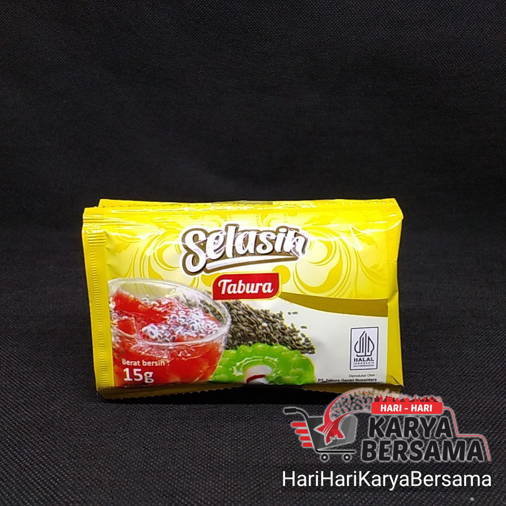 

TOPPING MINUMAN MAKANAN TABURA BIJI SELASIH PACK 5'S X 15GR