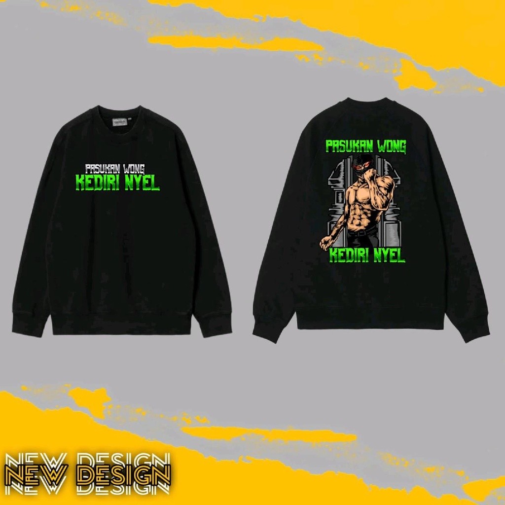 Sweater Pasukan Kediri Nyell Sablon DTF Premium Desain Terbari By Maxter_Cloth