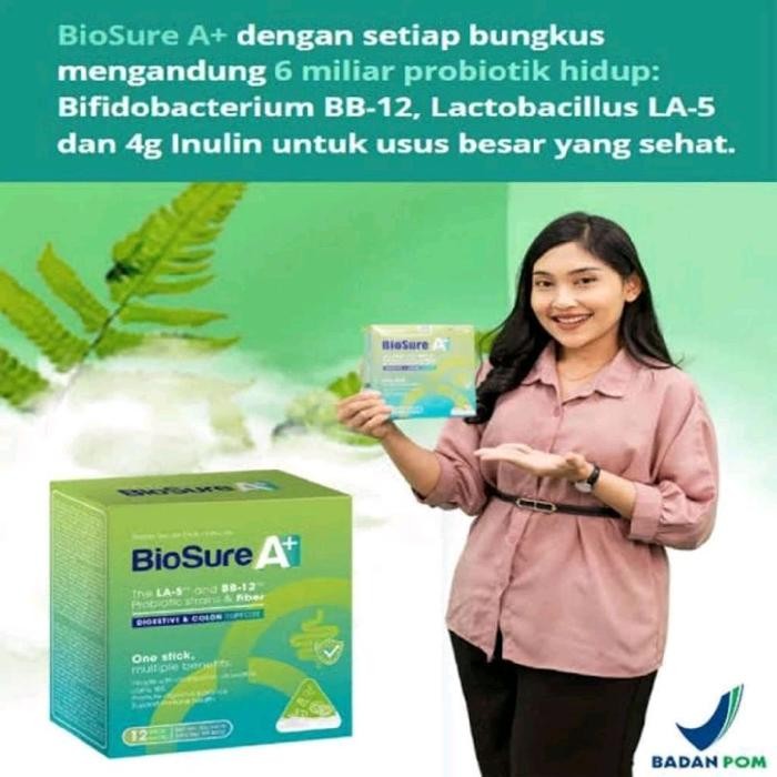 

PROMO BIOSURE A+ ORIGINAL PAKET 2 BOX SUSU PROBIOTIK HERBAL KESEHATAN PENCERNAAN - PAKET 1 BOX