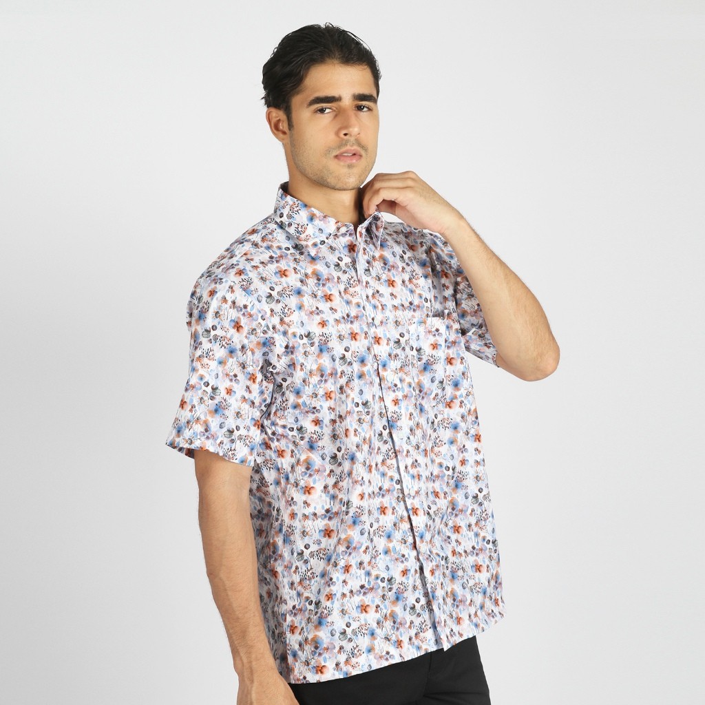 Kemeja Pierre Cardin Lengan Pendek Ramiroe OG Print
