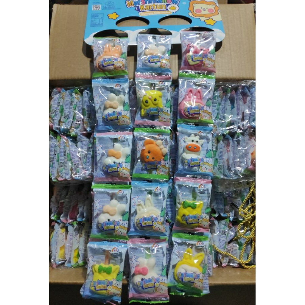 

Marshmallow Kartun Labubu ( isi 10 pcs )