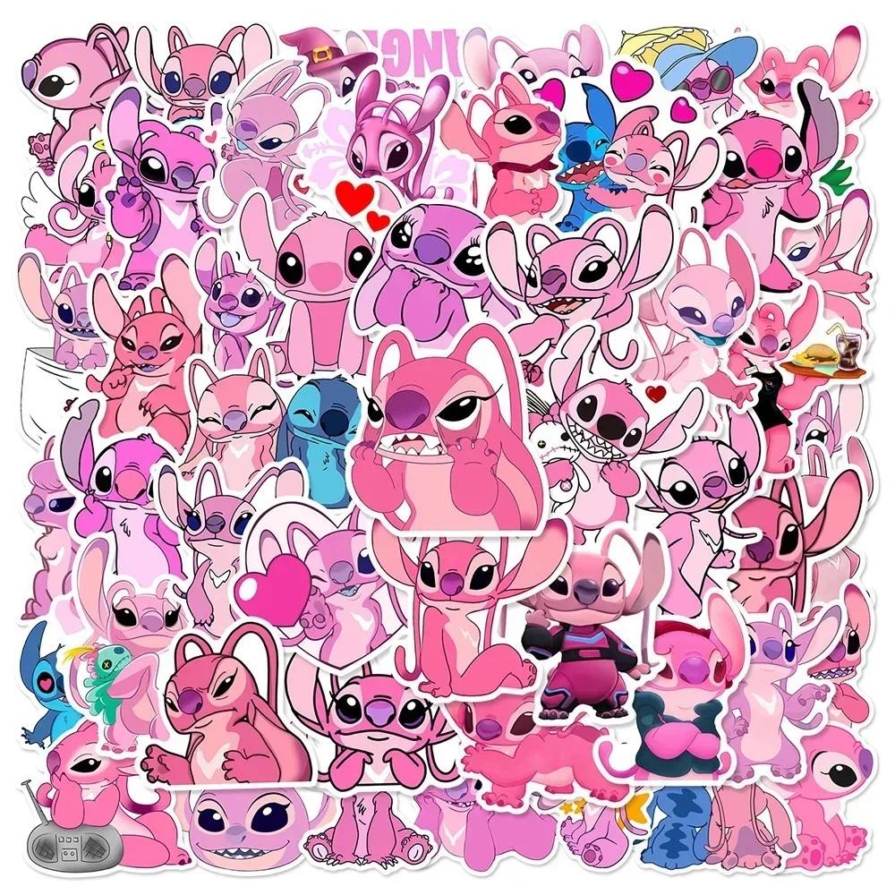 

50Pcs Cute Disney Cartoon Lilo & Stitch Stickers DIY Diary Laptop Luggage Skateboard Graffiti Decals Classic Kids DIY Toy