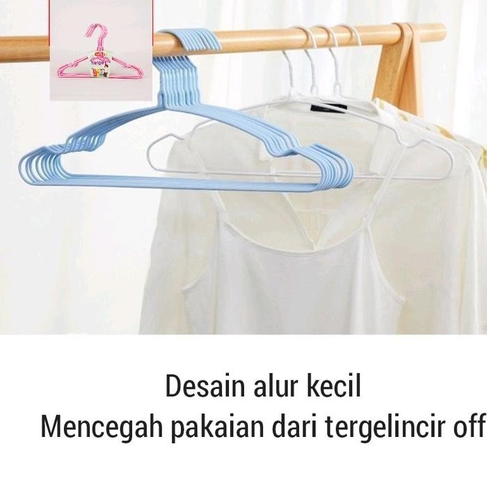 

[COD]PAKET HEMAT 50RB DAPAT 30PCS HANGER Gantungan KAWAT LAPIS PREMIUM 759 ANTI KARAT - -, -