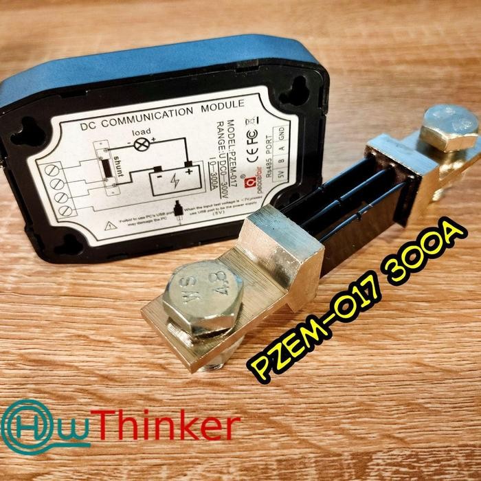 DC Power Meter Watt Volt Ampere PZEM-017 Arus 50A 100A 200A 300A - PZEM-017 300A TERBAIK...