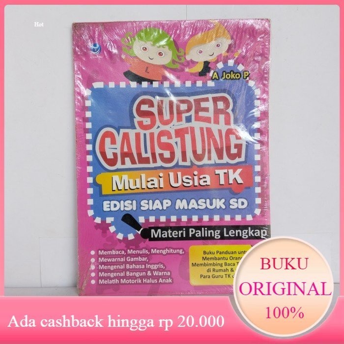 Buku SUPER CALISTUNG MULAI USIA TK EDISI SIAP MASUK SD Original