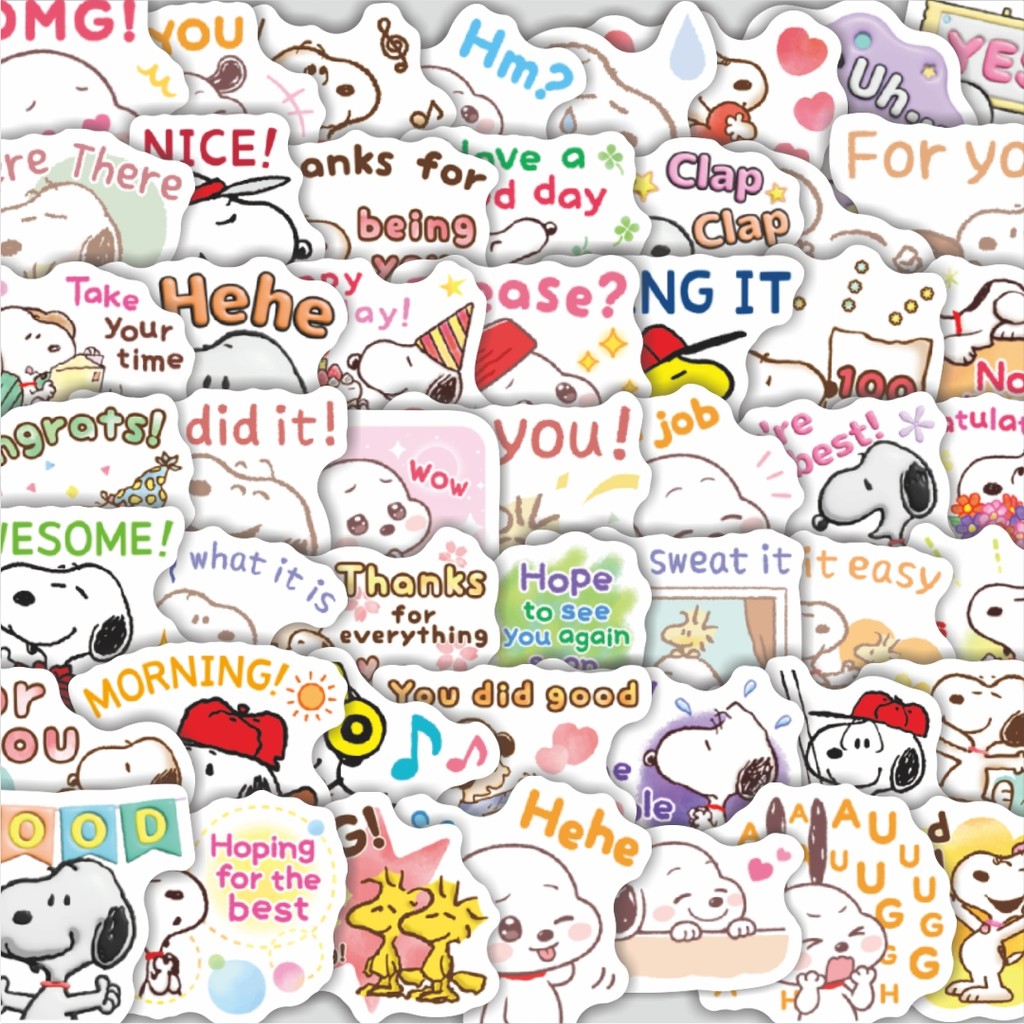 

Stiker Cutting Pack Stiker Kartun Snoopy V27 Isi 100Pcs Series Aesthetic Lucu Keren Untuk Koper Bahan Vynil