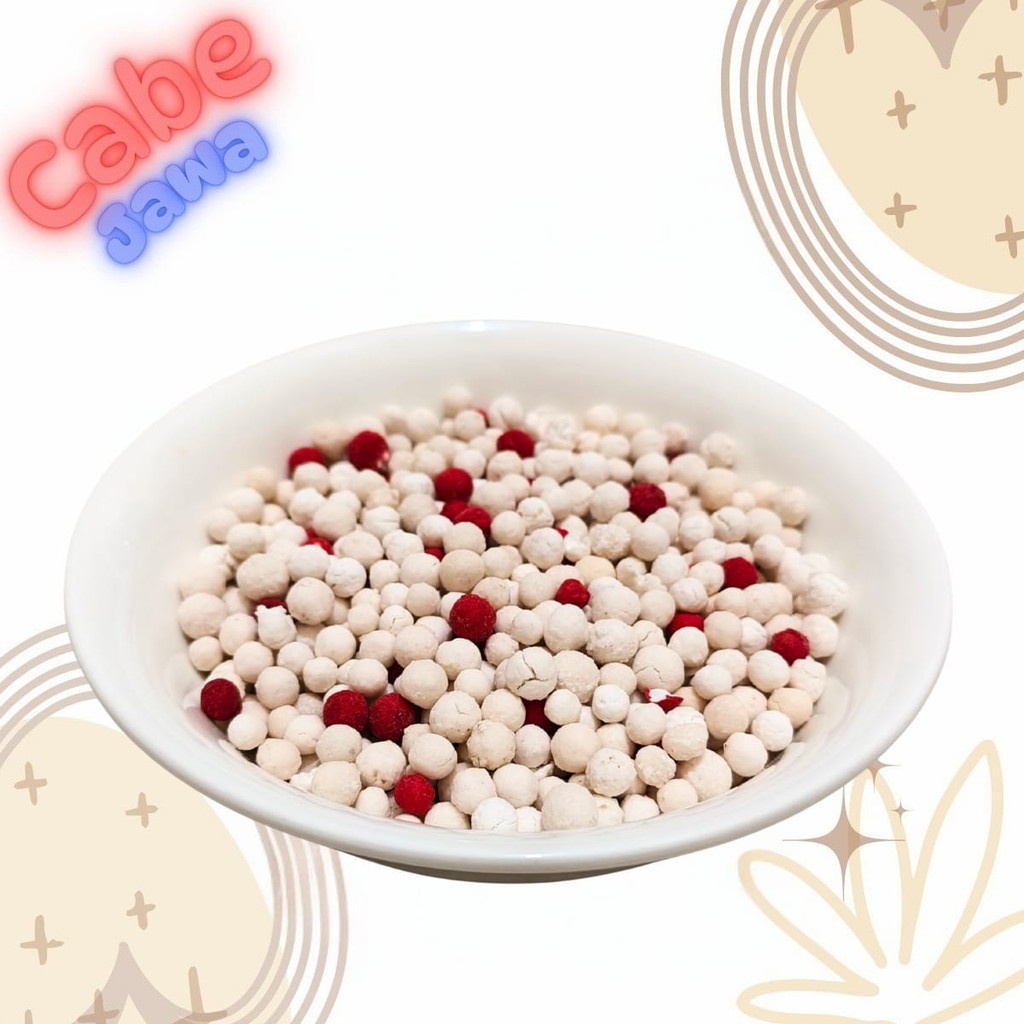 

Sagu Mutiara Besar 5-8mm warna Merah 250gr