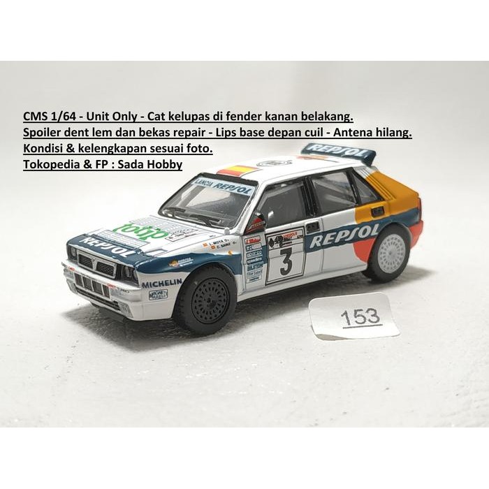 CMS 1/64 Lancia Super Delta Acropolis Rally 1993 Repsol Unit Only JUNK