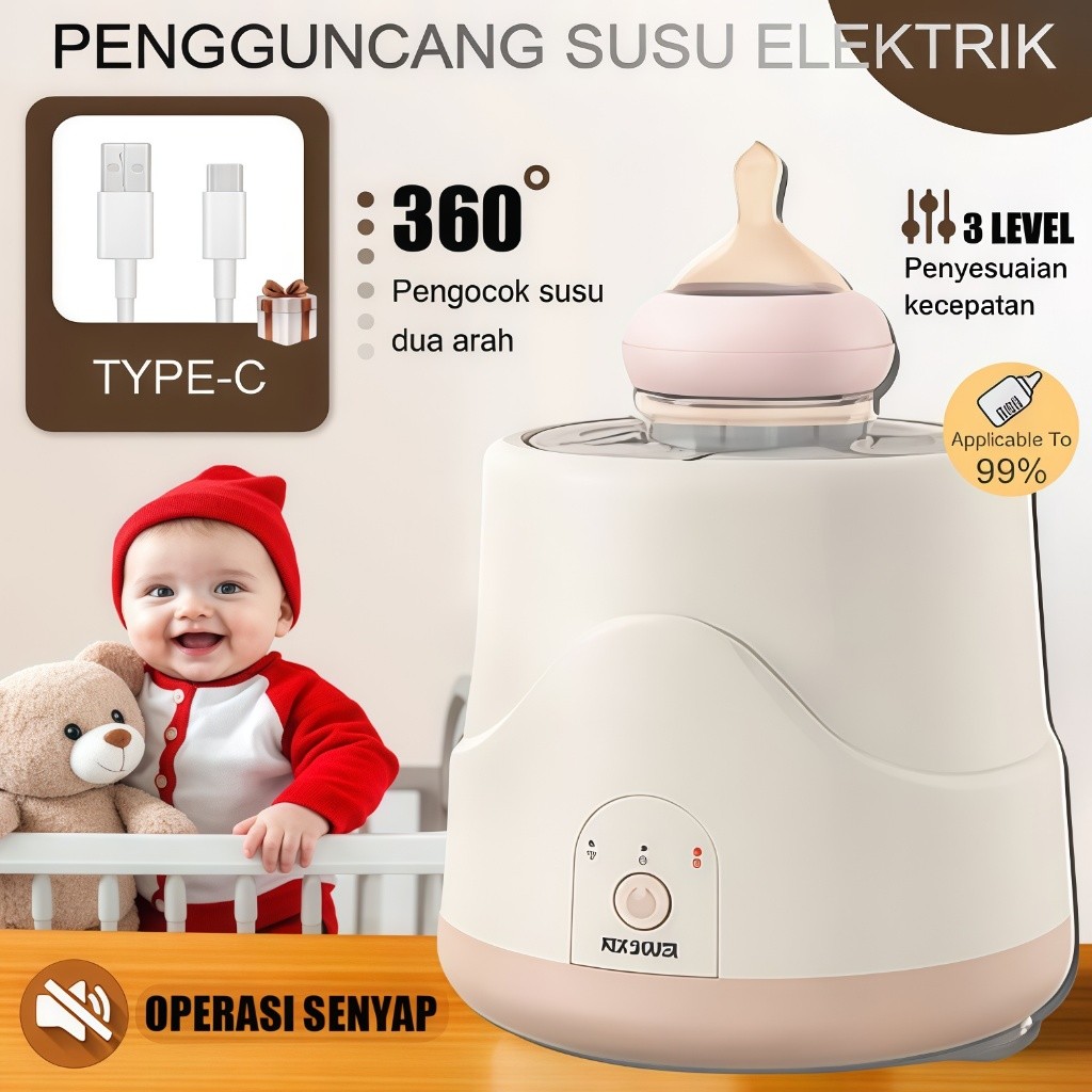 TALUNAMBA   【HOT】Pengocok susu elektrik pengaduk susu otomatis pengocok bayi artefak susu bubuk Mesi