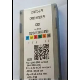ORIGINAL 10 STÜCK HARTMETALLEINSATZ CPMT09T308 PF IC907
