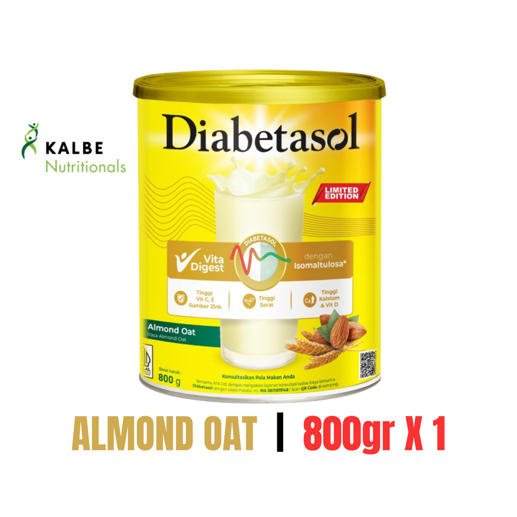 

Diabetasol Almond Oat 800g Susu Diabetes Pengganti Makan Kontrol Gula Darah Istana Baby
